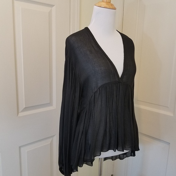 ZARA BOHO CHIC HI LOW TOP - Picture 4 of 5